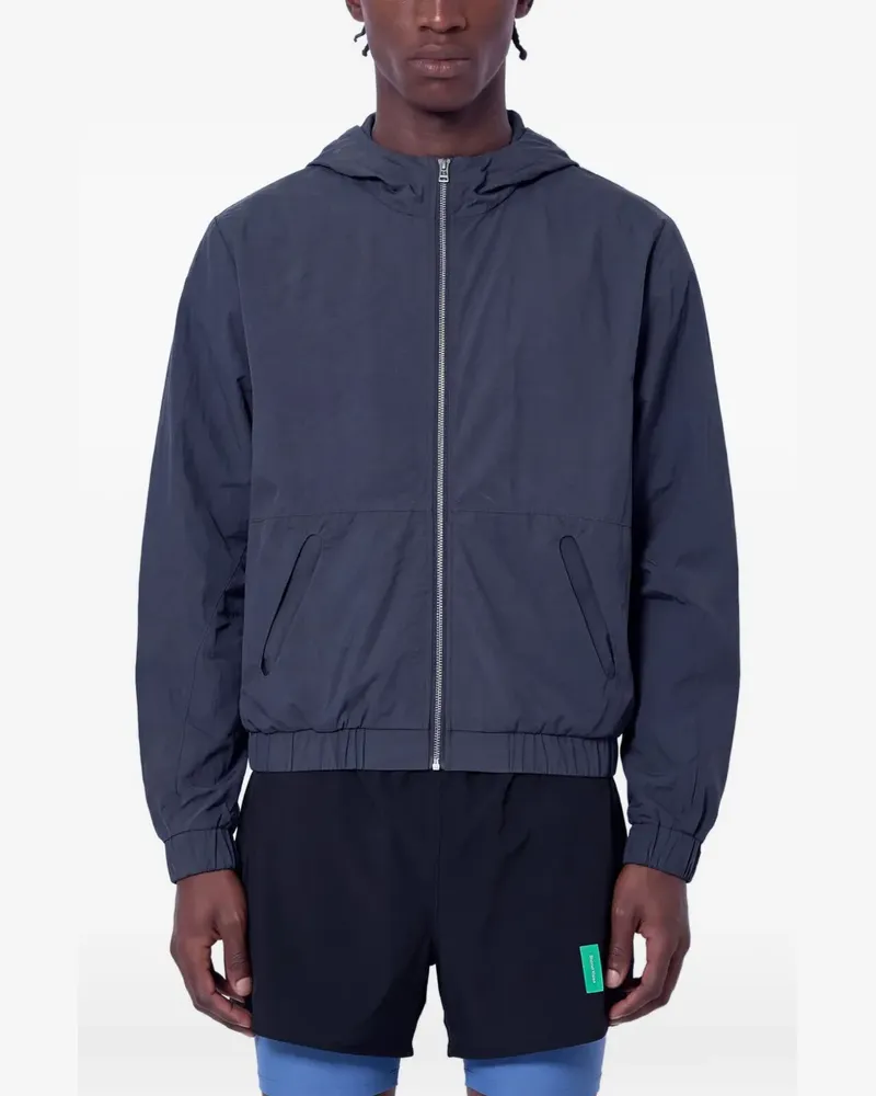 District Vision Taslan Kapuzenjacke mit elastischem Saum - Grau Grau