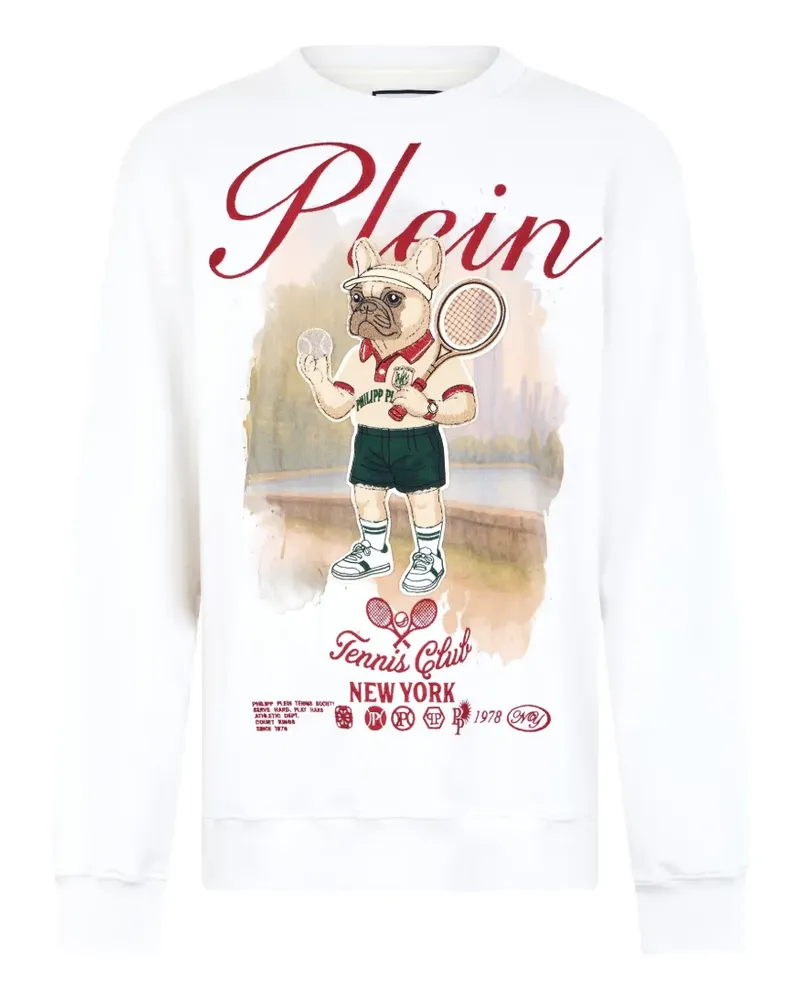 Philipp Plein New York Tennis Sweatshirt - Weiß Weiß
