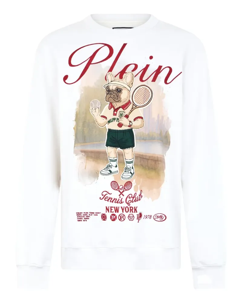 Philipp Plein New York Tennis Sweatshirt - Weiß Weiß