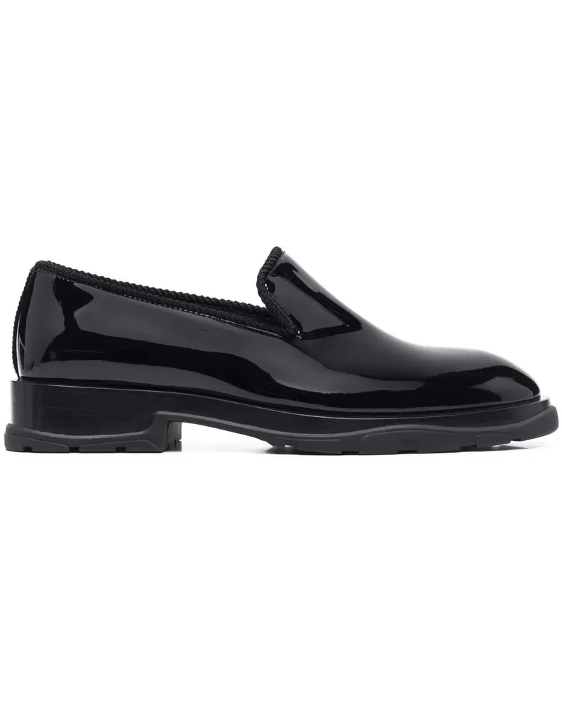 Alexander McQueen Loafer mit Glanzoptik - Schwarz Schwarz