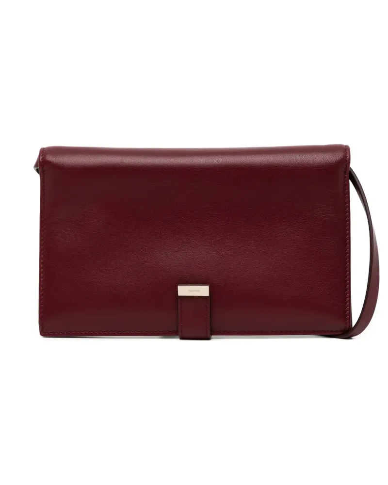 Tom Ford Goldfarbene Umhängetasche mit Spange - Rot Rot