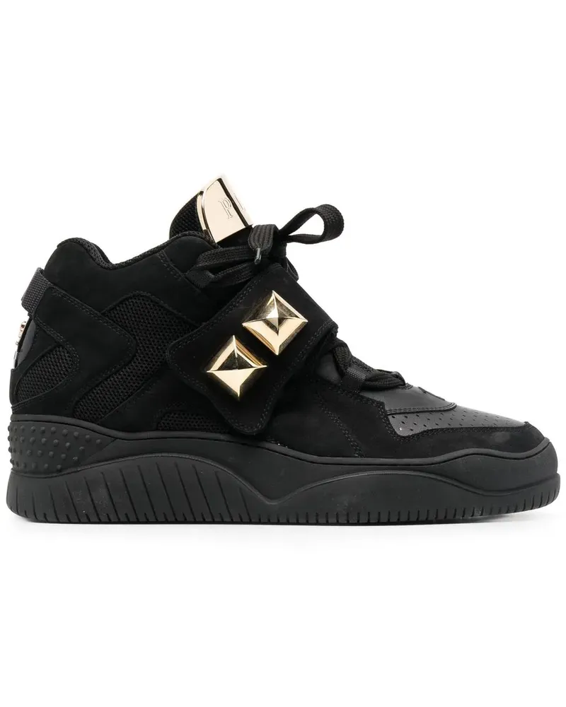 Philipp Plein Sneakers mit Nieten - Schwarz Schwarz