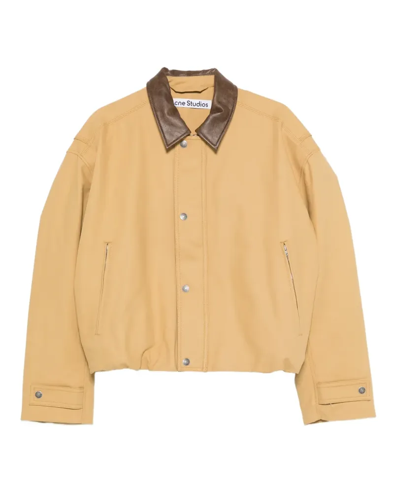 Acne Studios Bomberjacke mit Kontrastkragen - Gelb Gelb
