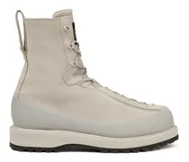 Schnürstiefel aus Leder - Grey