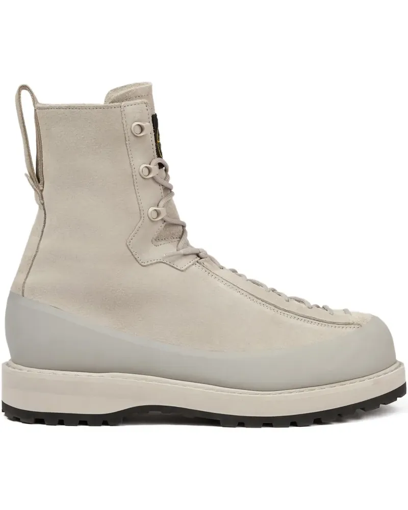 Stone Island Schnürstiefel aus Leder - Grey Grey