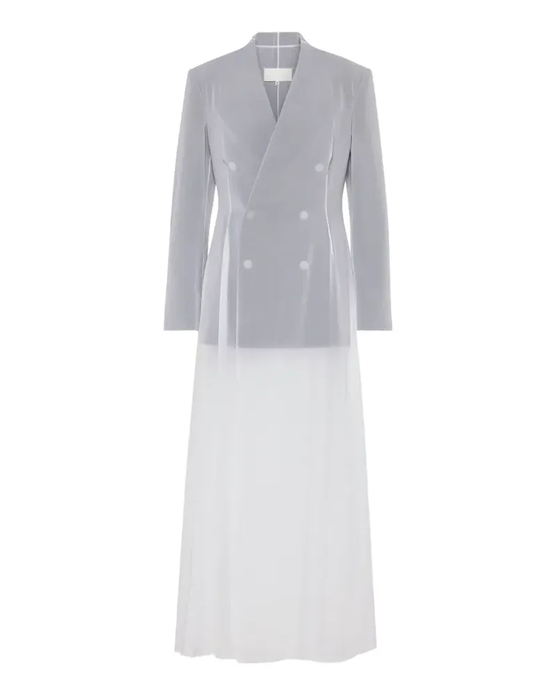 Maison Margiela Midikleid mit langen Ärmeln - Grau Grau