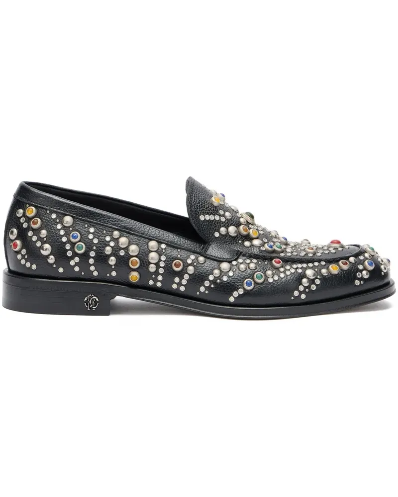 Roberto Cavalli Loafer mit Nieten - Schwarz Schwarz