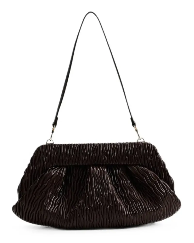 THEMOIRÈ Bios ruched-detail shoulder bag - Braun Braun