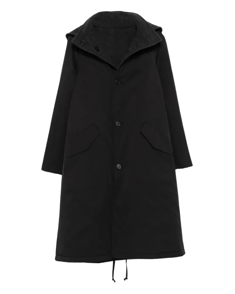 The Row Nikar hooded coat - Schwarz Schwarz
