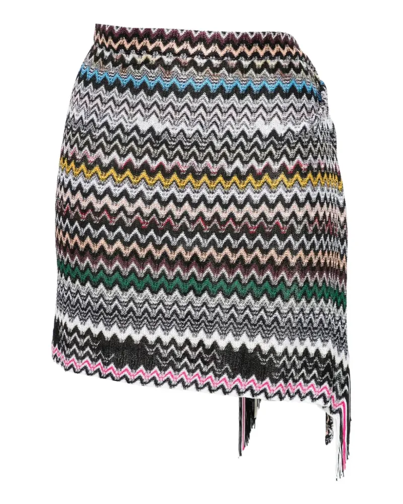 Missoni Rock mit Zickzackmuster - Schwarz Schwarz