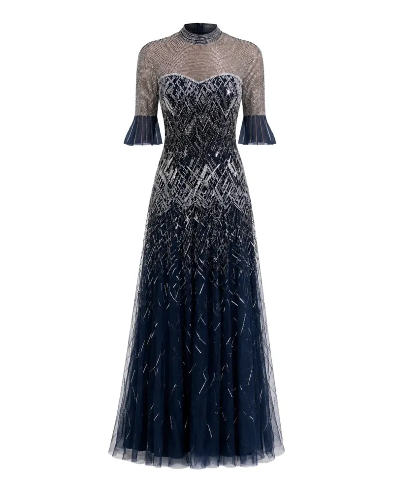 Temperley London sequin-embellished gown - Blau Blau
