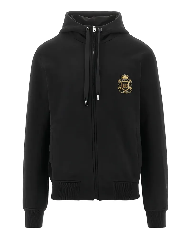 Dolce & Gabbana logo-detail hoodie - Schwarz Schwarz