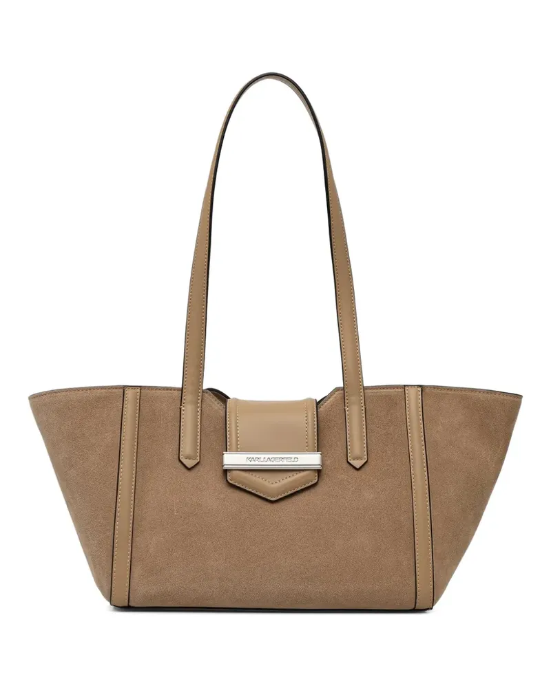 Karl Lagerfeld K/Nova Tote Bag mit Einsätzen - Braun Braun