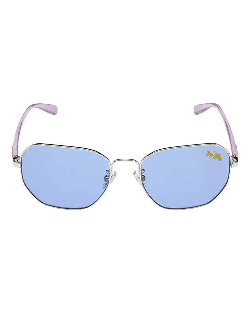 Coach Horse and Carriage Sonnenbrille mit geometrischem Gestell - Rosa Rosa