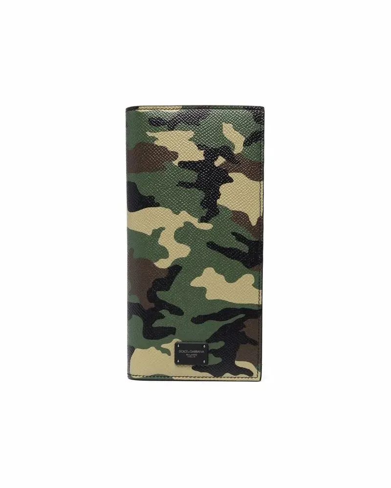 Dolce & Gabbana Portemonnaie mit Camouflage-Print - Grün Grün