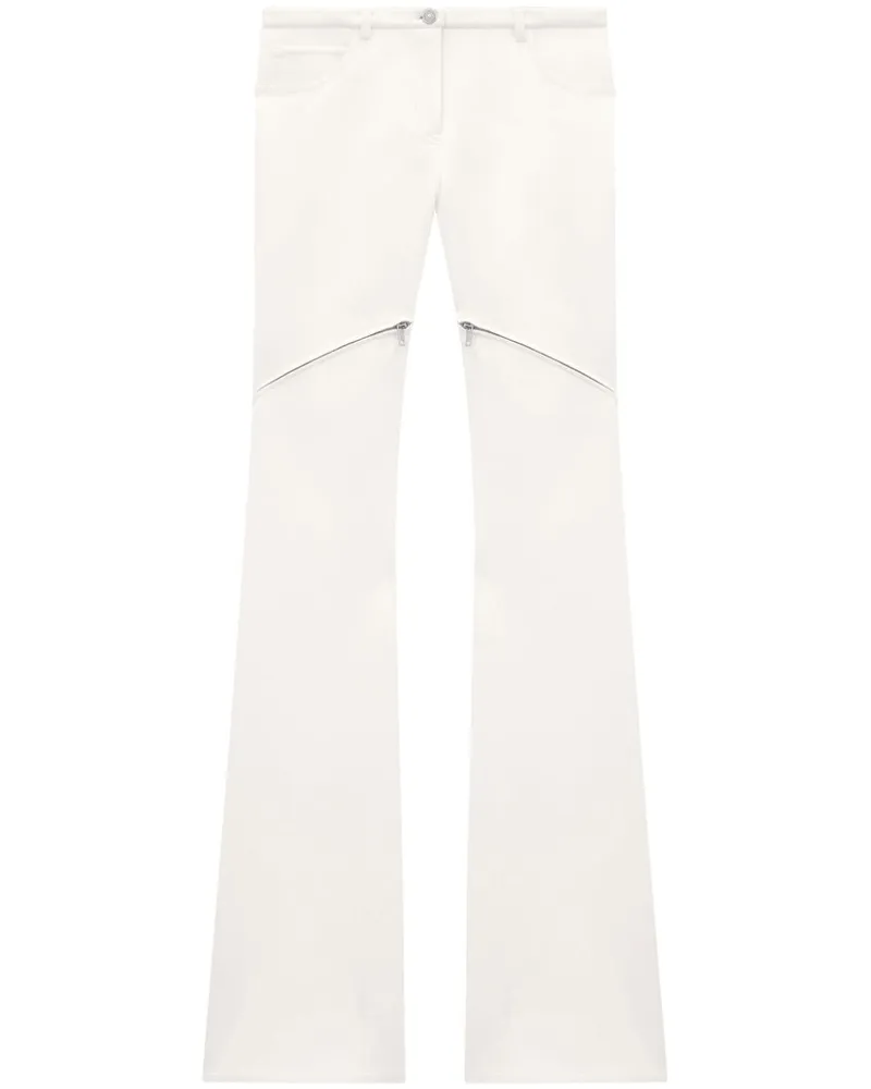 Courrèges Ellipse Twill-Hose mit Reißverschluss - Weiß Weiß