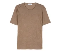 Meliertes T-Shirt aus Leinen