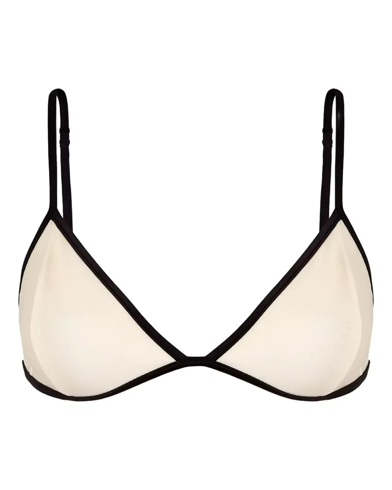 Lenny Niemeyer Triangel-Bikinioberteil mit fester Naht - Weiß Weiß