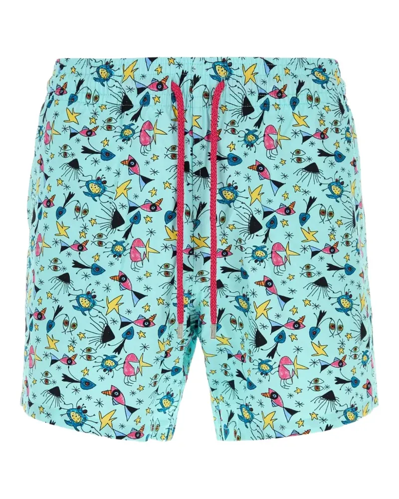 Alanui Moorise printed swim shorts - Blau Blau
