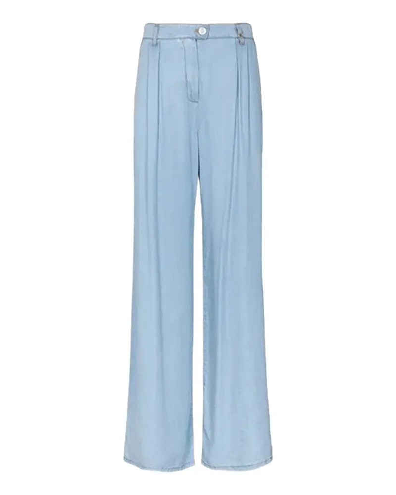 Gaëlle Bonheur pleated wide-leg jeans - Blau Blau
