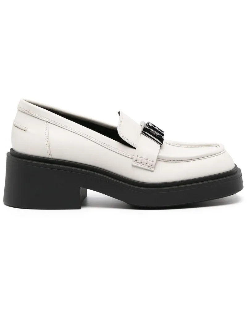 Furla Loafer mit Logo-Schild - Nude Nude