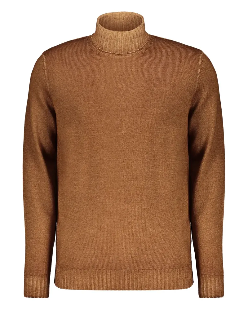 MOORER Pullover mit Rollkragen - Braun Braun