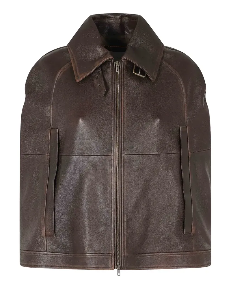 7 for all mankind Cape mit Reißverschluss - Braun Braun