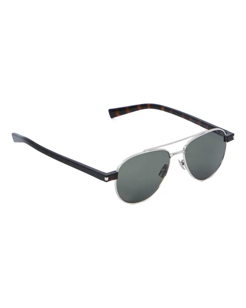 Saint Laurent Getönte Pilotenbrille - Silber Silber