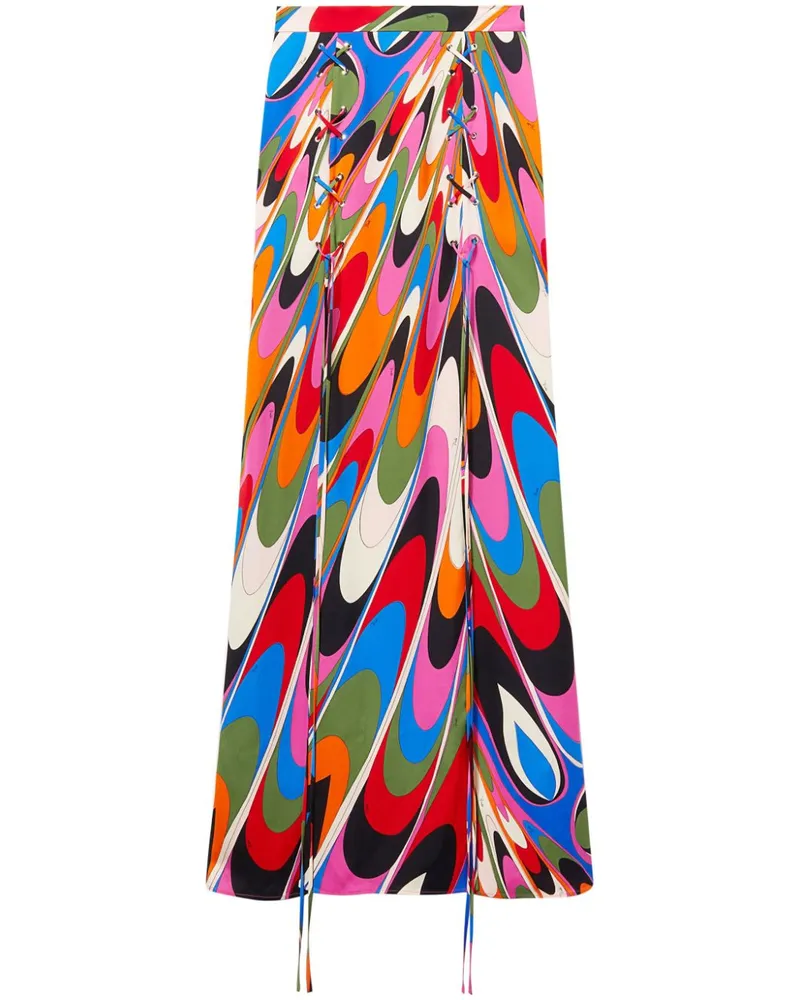 Emilio Pucci Maxirock mit Marmo-Print - Rosa Rosa