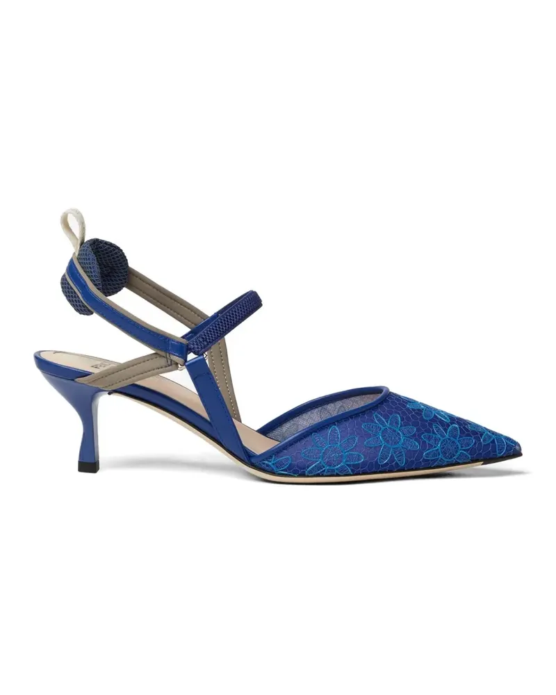 Fendi Colibrì Lite floral pumps - Blau Blau