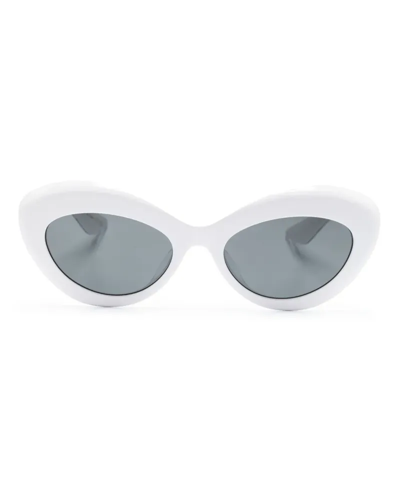 Oliver Peoples Sonnenbrille mit Cat-Eye-Gestell - Weiß Weiß
