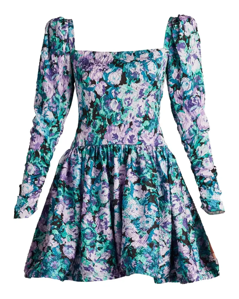 Tadashi Shoji Harlym floral mini dress - Blau Blau