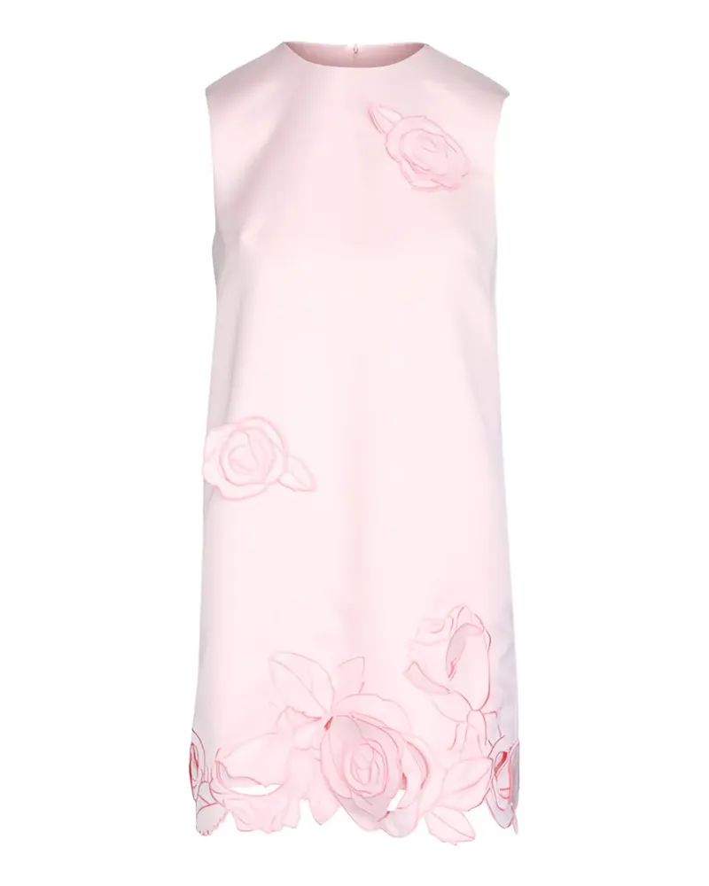 LEO LIN Yvonne Minikleid mit Blumen - Rosa Rosa