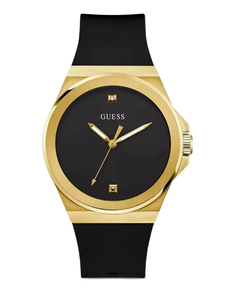 Guess round-shape 44mm watch - Schwarz Schwarz