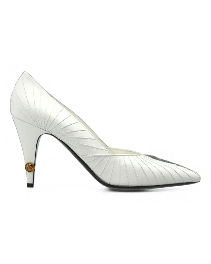 Versace Gianni Pumps 90mm - Weiß Weiß