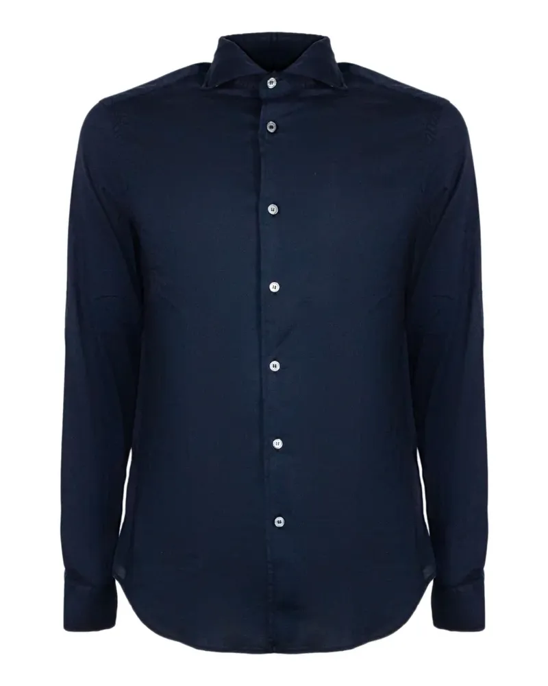 Fedeli long-sleeve buttoned shirt - Blau Blau