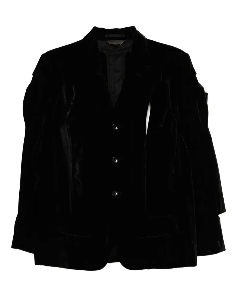 Comme des Garçons Sakko mit Cut-Outs - Schwarz Schwarz
