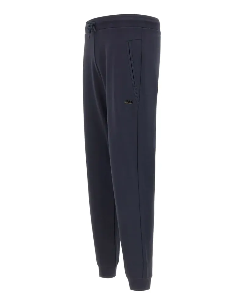 EA7 drawstring-waist track pants - Blau Blau