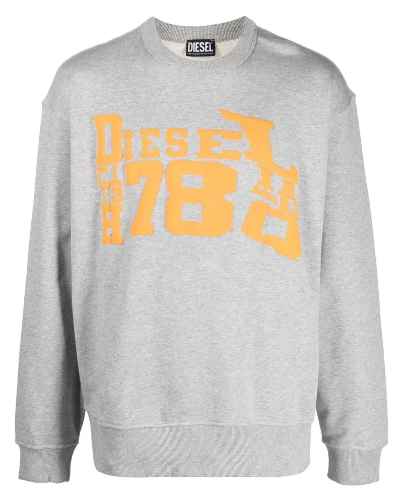 Diesel Sweatshirt mit Logo-Print - Grau Grau