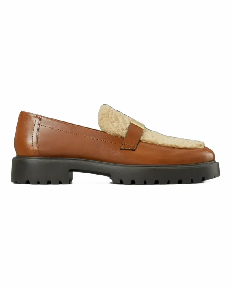 Tory Burch Leelee Loafer aus Shearling - Braun Braun