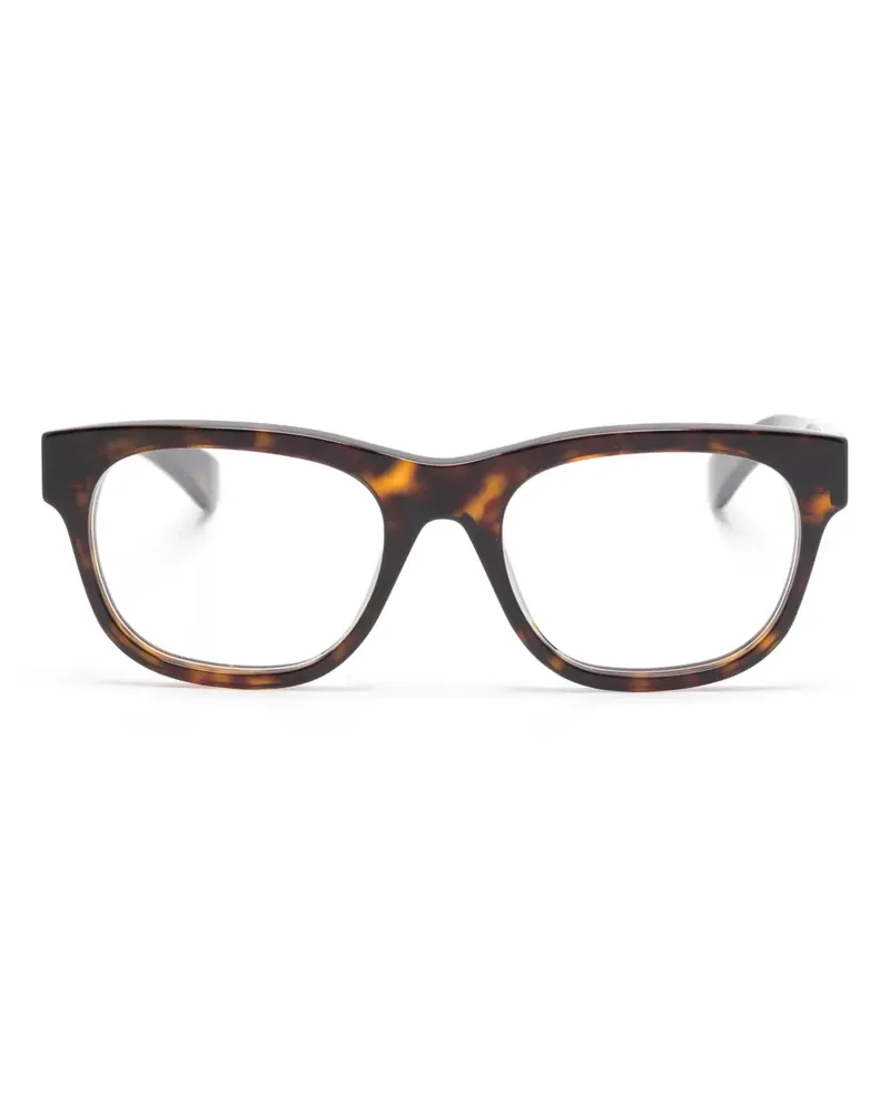 Gucci Brille mit eckigem Gestell - Braun Braun