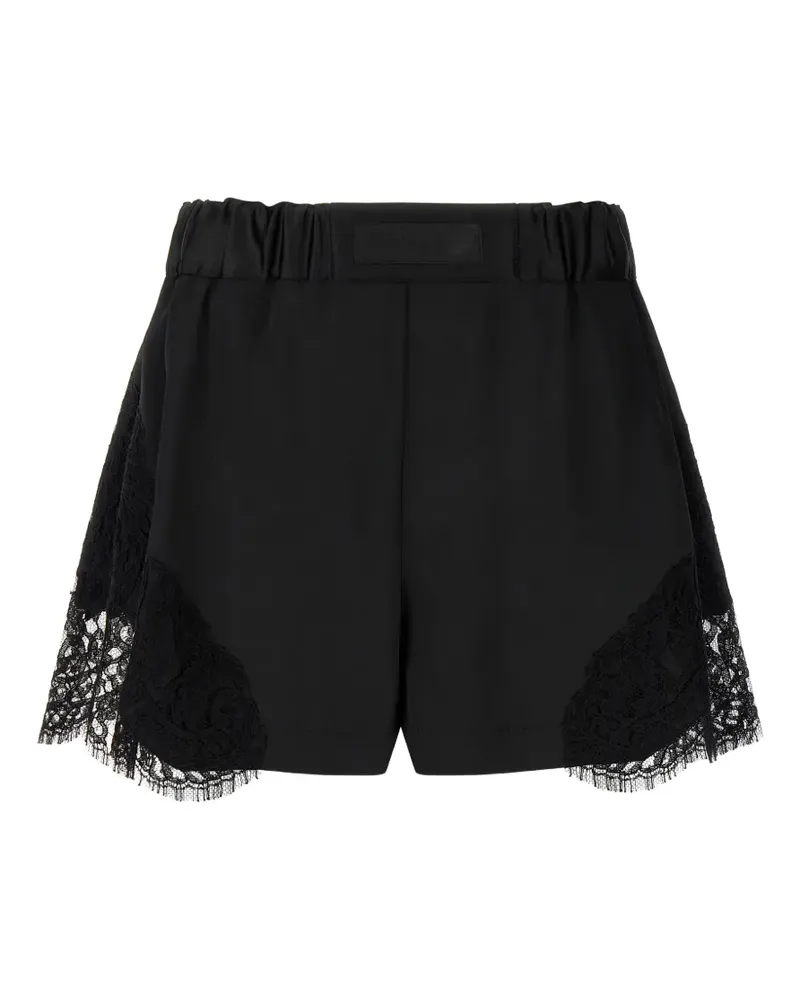 Versace lace-insert shorts - Schwarz Schwarz