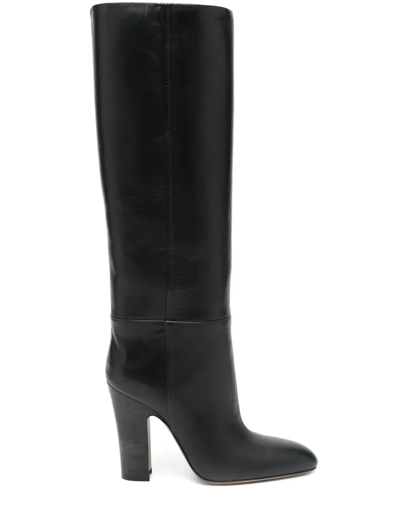 Paris Texas Kniehohe Lavinia Stiefel 110mm - Schwarz Schwarz