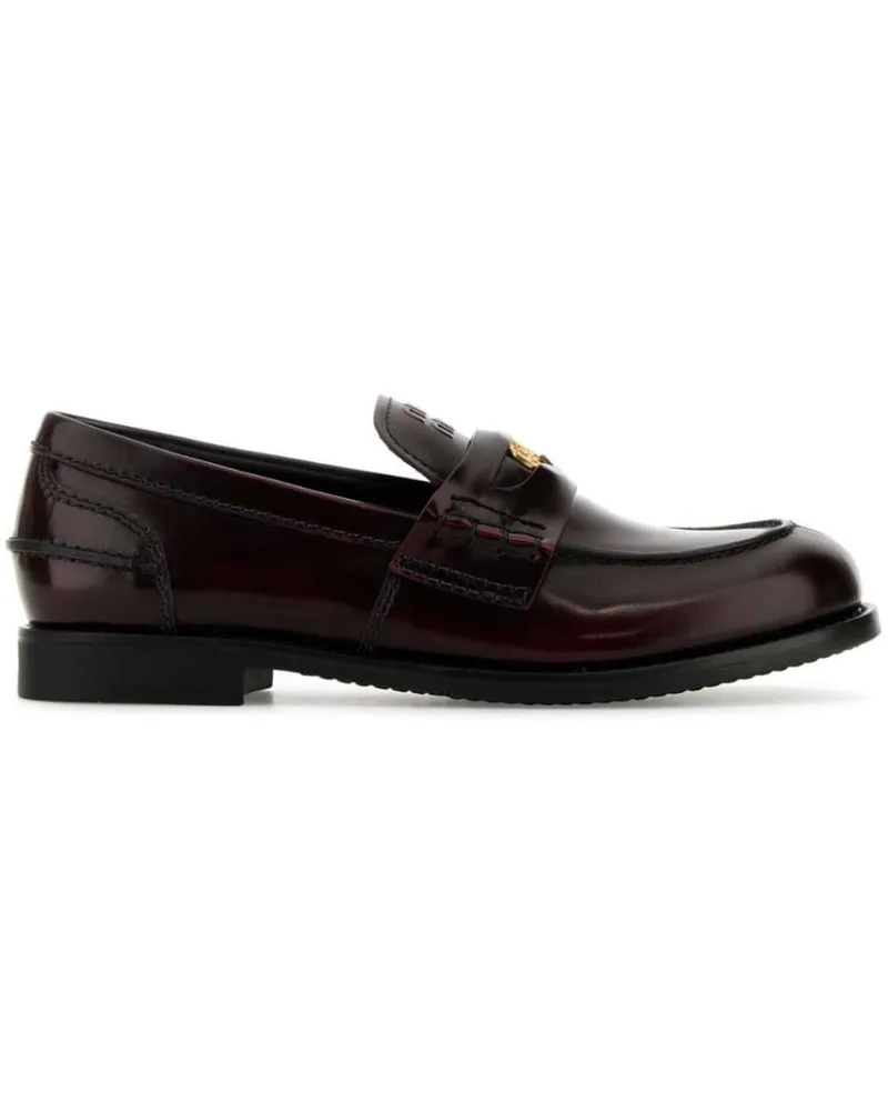 Miu Miu Penny-Loafer aus Leder - Violett Violett