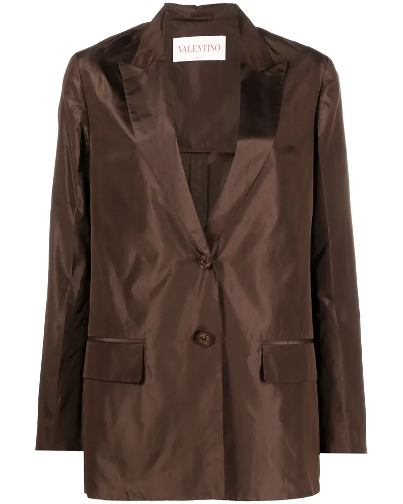 Valentino Garavani Blazer mit Knitteroptik - Braun Braun