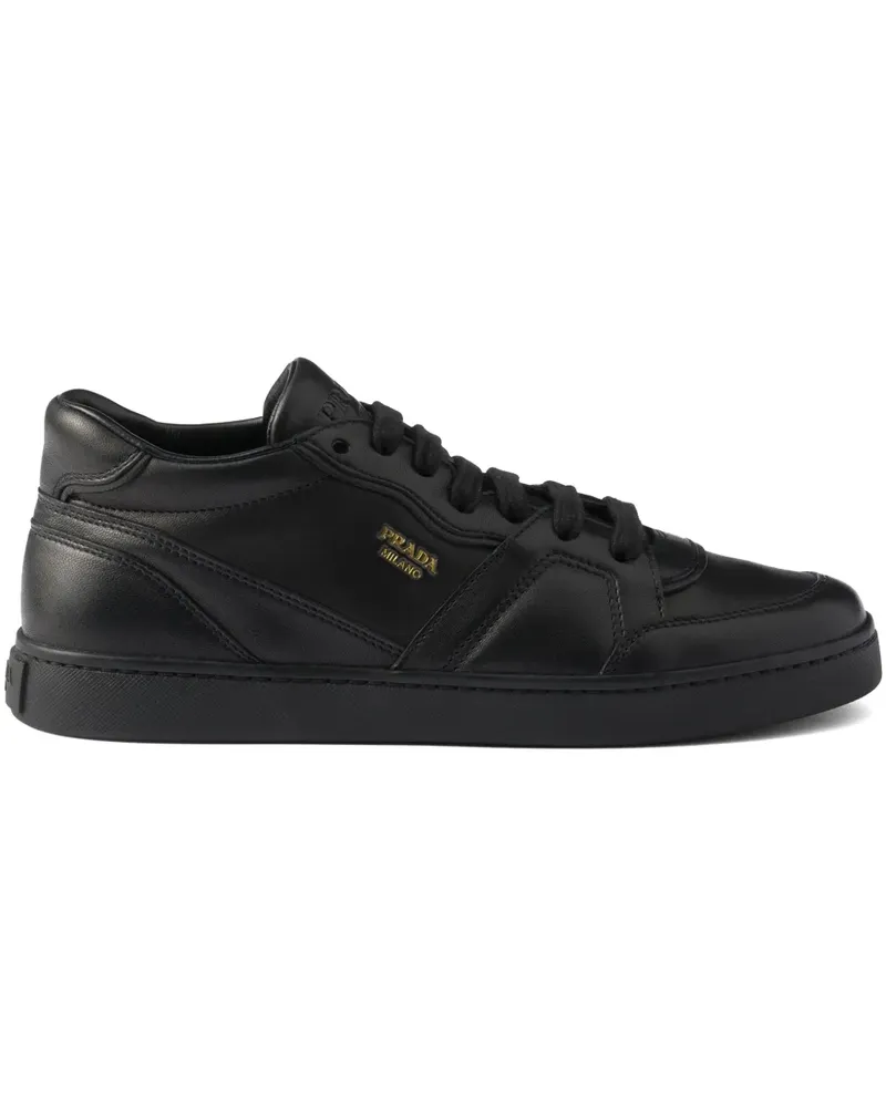Prada Sneakers aus Leder - Schwarz Schwarz