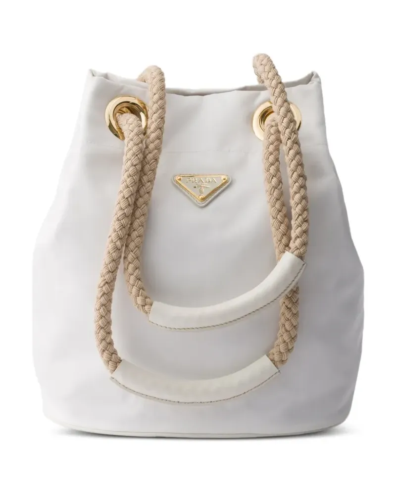Prada Mariner Re-Nylon small bucket bag - Weiß Weiß