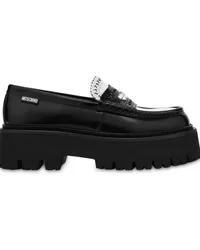 Moschino Loafer mit Plateau Schwarz