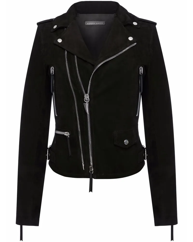 Giuseppe Zanotti Amelia Bikerjacke Schwarz