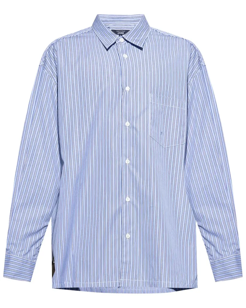 Comme des Garçons Gestreiftes Hemd - Blau Blau